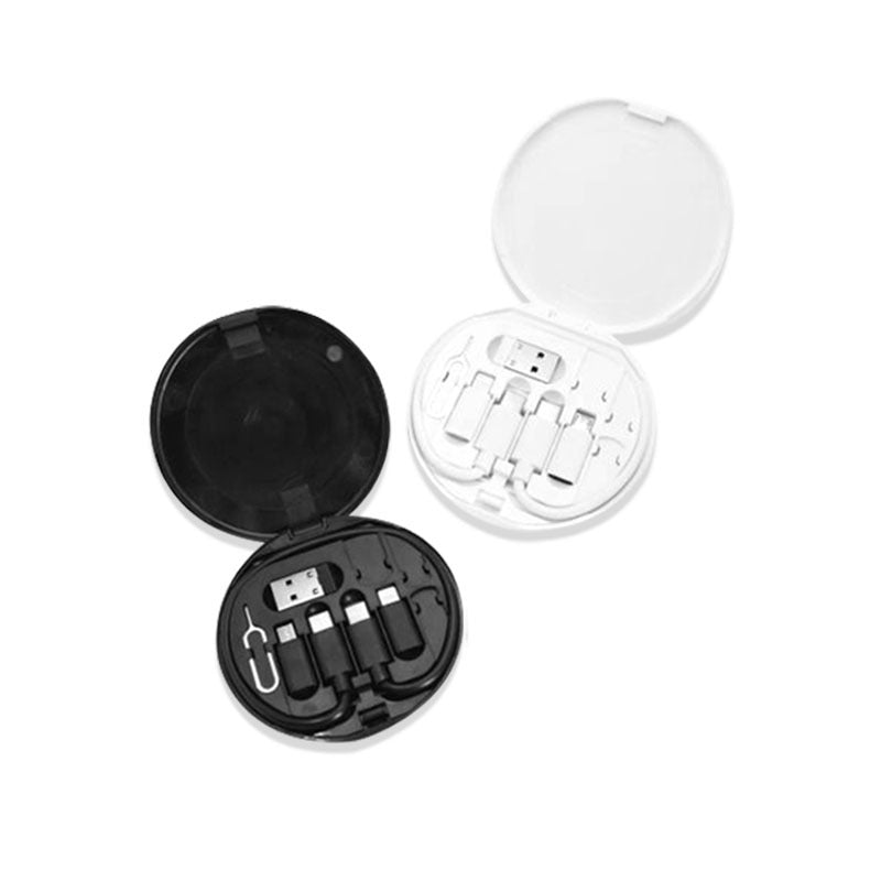 【客製化】圓形多功能數據線收納盒 | 禮品、贈品專業客製禮贈品顧問 以泰禮品