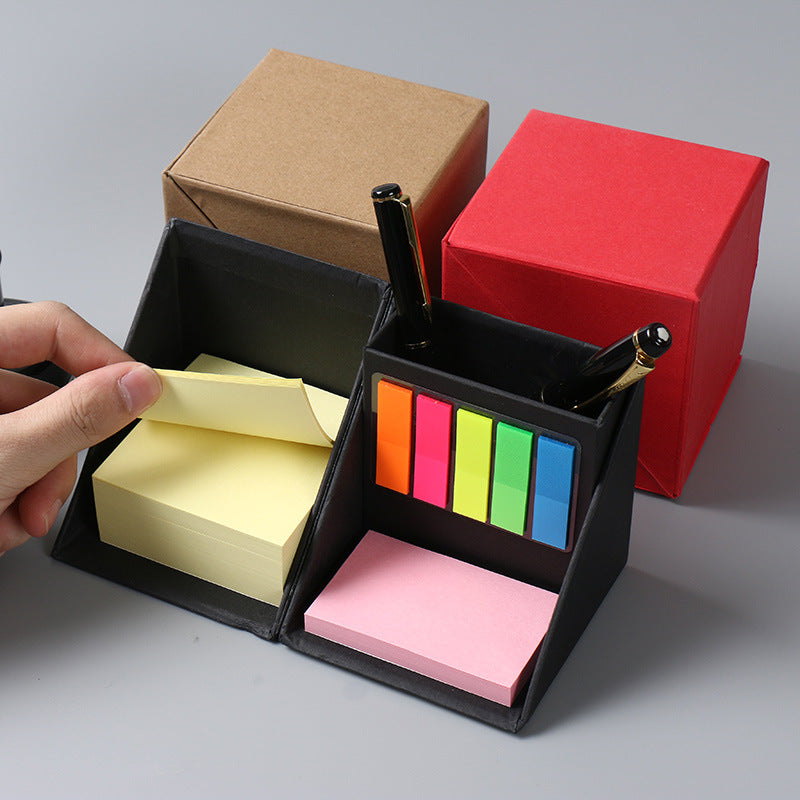 【客製化】創意百變便利貼盒裝多功能筆筒组合四方盒 | 禮品、贈品專業客製禮贈品顧問