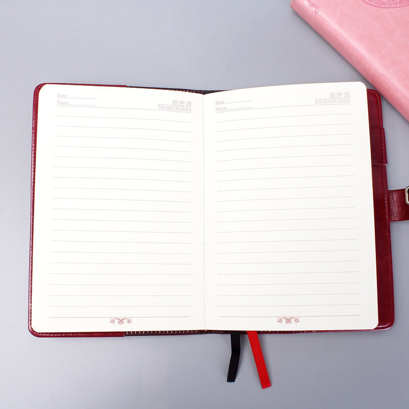 【客製化】密碼鎖復古拉絲金色鎖扣筆記本 | 禮品、贈品專業客製禮贈品顧問 以泰禮品