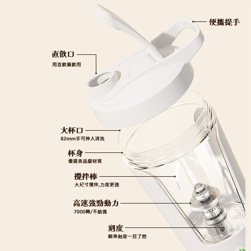 【客製化】手提充電全自動攪拌杯 | 禮品、贈品專業客製禮贈品顧問