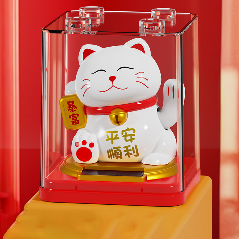 【客製化】招財貓自動搖手擺件 | 禮品、贈品專業客製禮贈品顧問