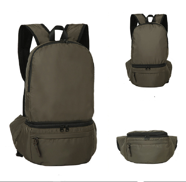 【客製化】  戶外防潑水雙肩背包折疊腰包 | 禮品、贈品專業客製禮贈品顧問 | 禮品、贈品專屬客製禮贈品專家