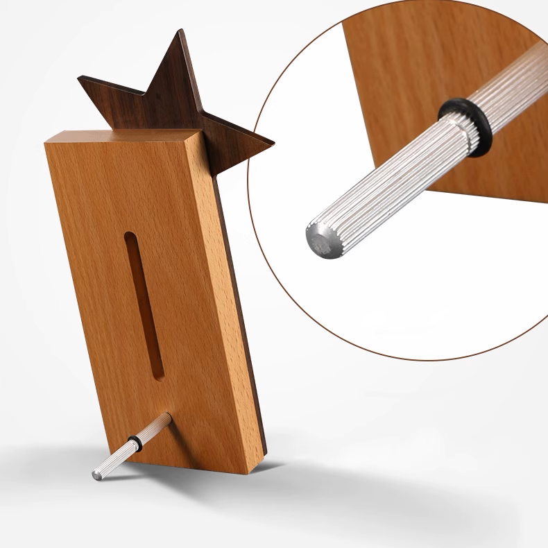 【客製化】木頭星星獎盃 | 禮品、贈品專業客製禮贈品顧問