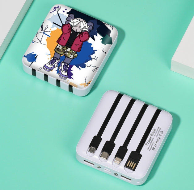 【客製化】新款方形多線行動電源 | 禮品、贈品專業客製禮贈品顧問 | 禮品、贈品專屬客製禮贈品專家