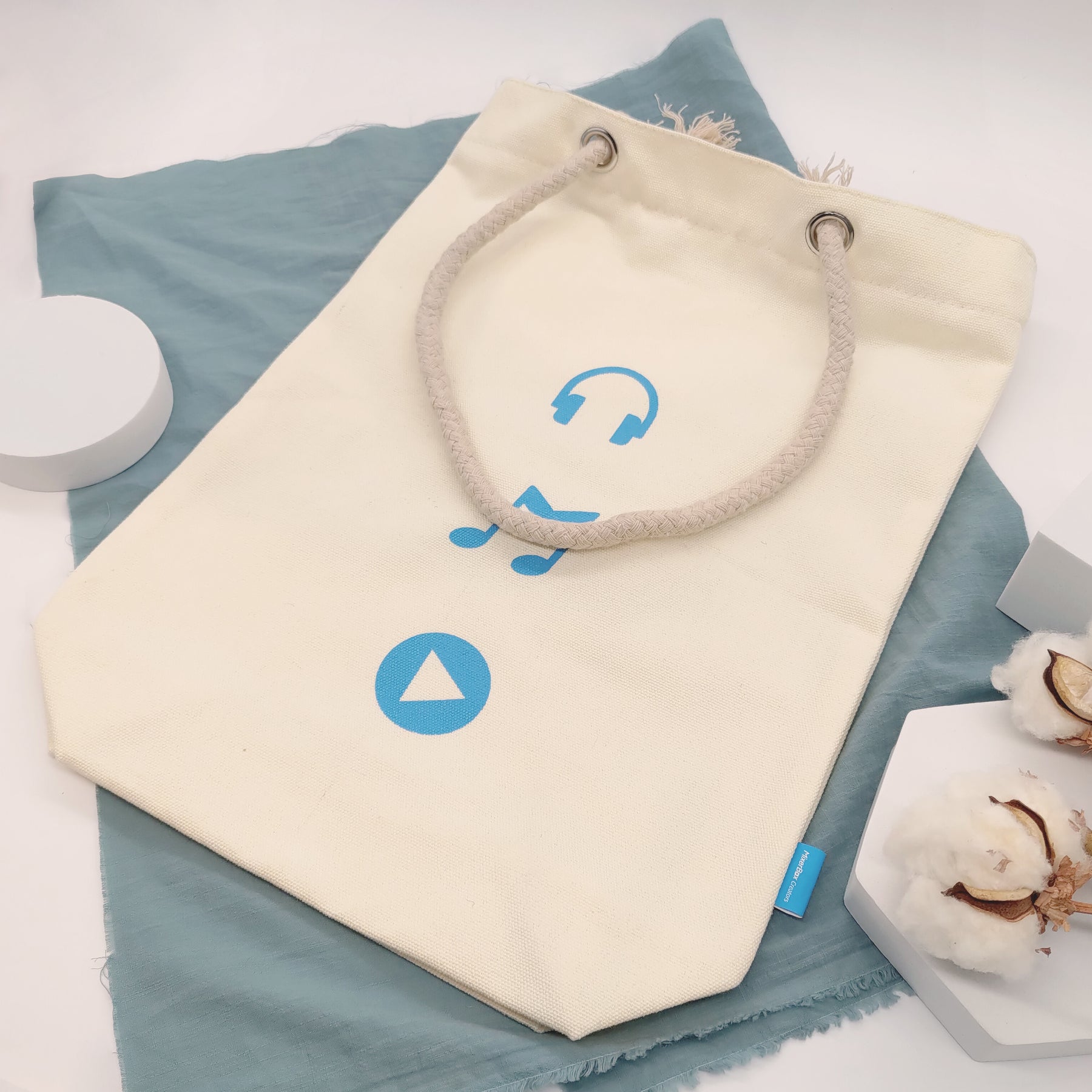 粗麻繩手提帆布購物袋(有底無側款) | 禮品、贈品專業客製禮贈品顧問 | 以泰禮品
