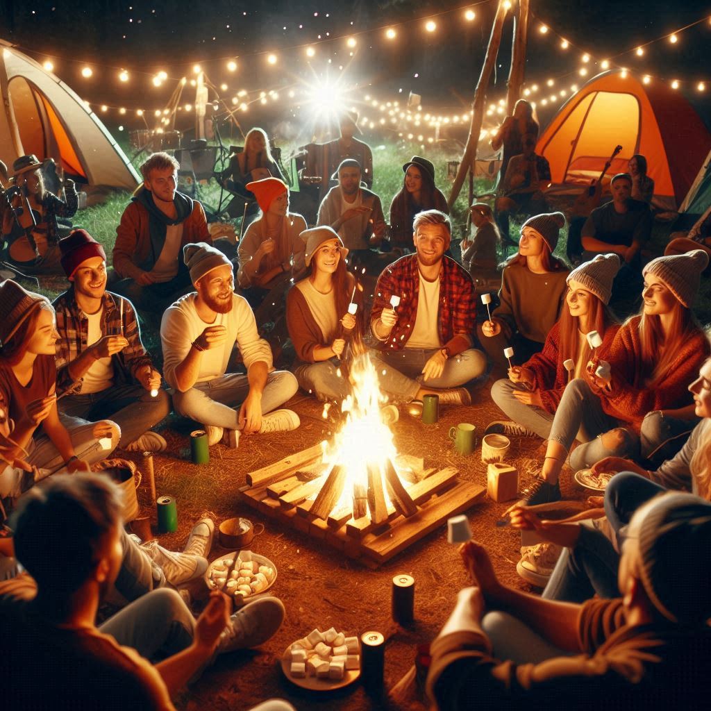 夜晚生活：露營營火晚會熱門活動