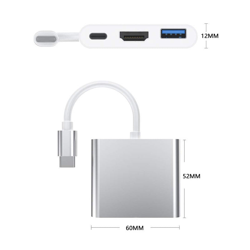【客製化】type-c轉hdmi三合一轉換器 | 禮品、贈品專業客製禮贈品顧問