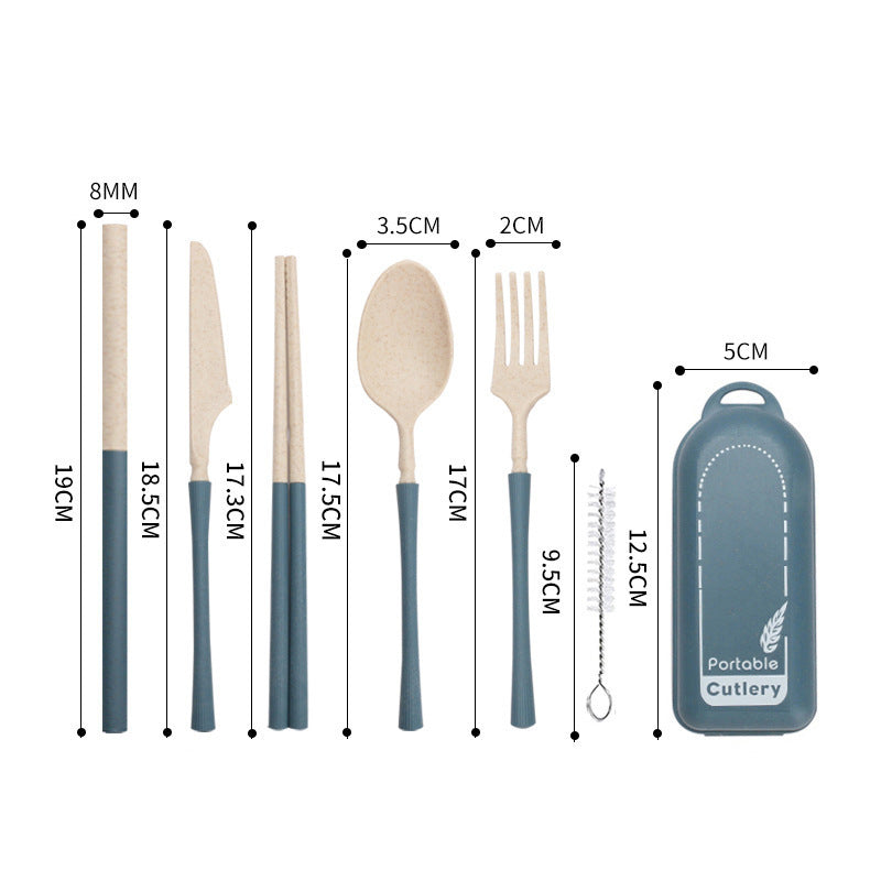 【客製化】小麥秸稈六件餐具組 | 禮品、贈品專業客製禮贈品顧問