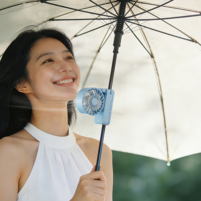 【客製化】戶外雨傘夾風扇 | 禮品、贈品專業客製禮贈品顧問