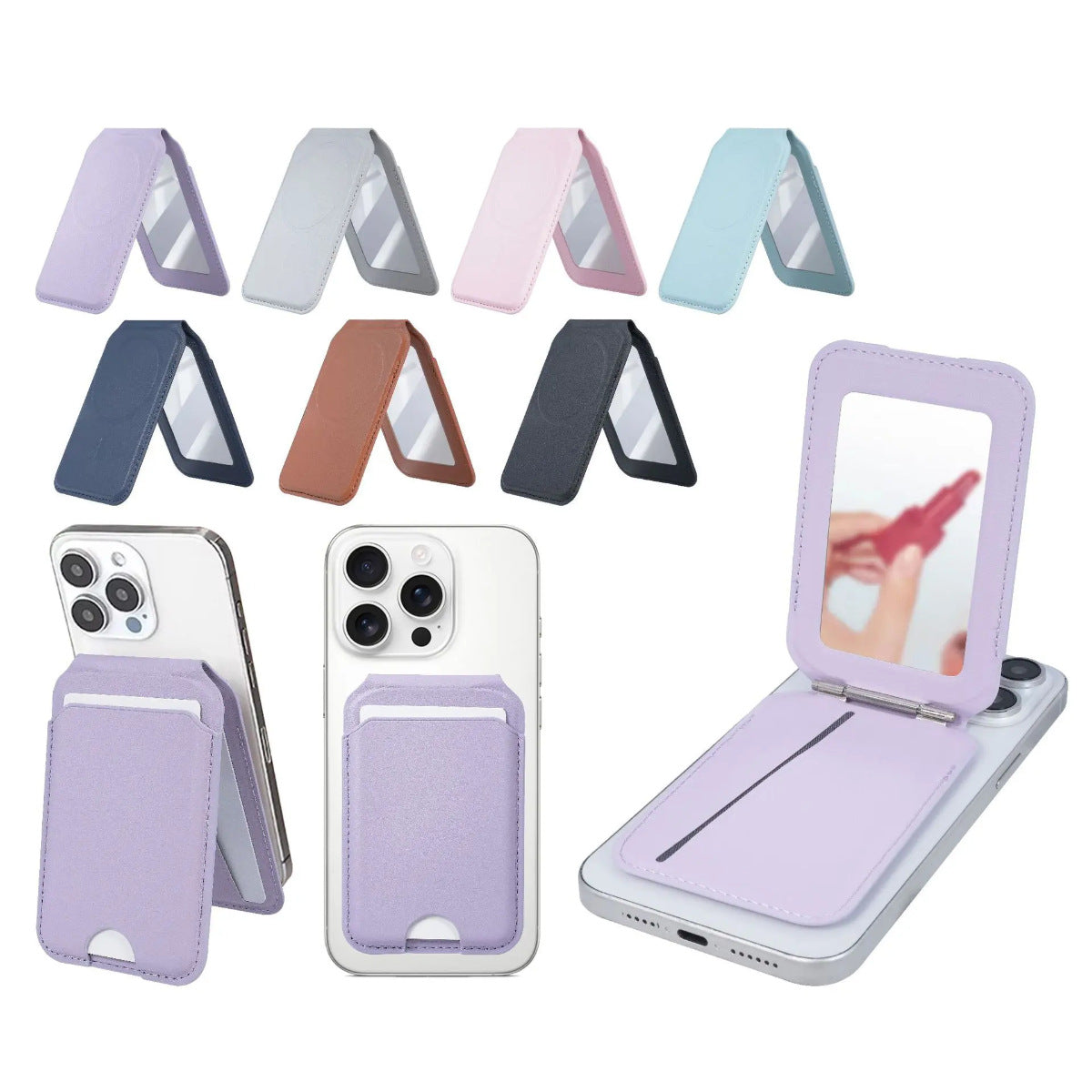 【客製化】磁吸鏡面手機卡包支架 | 禮品、贈品專業客製禮贈品顧問