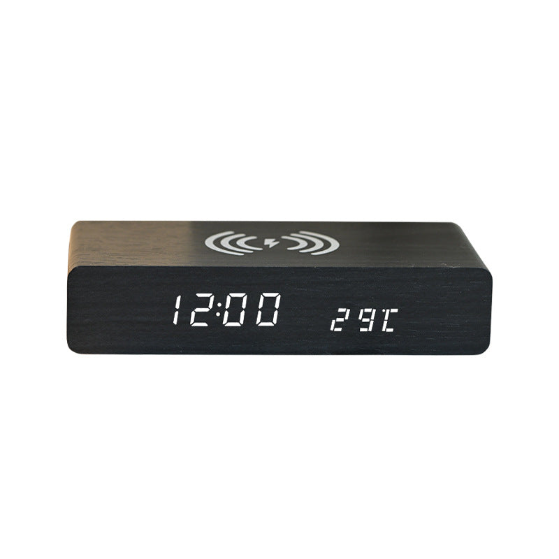 【客製化】10W超薄無線充木質時鐘 | 禮品、贈品專業客製禮贈品顧問