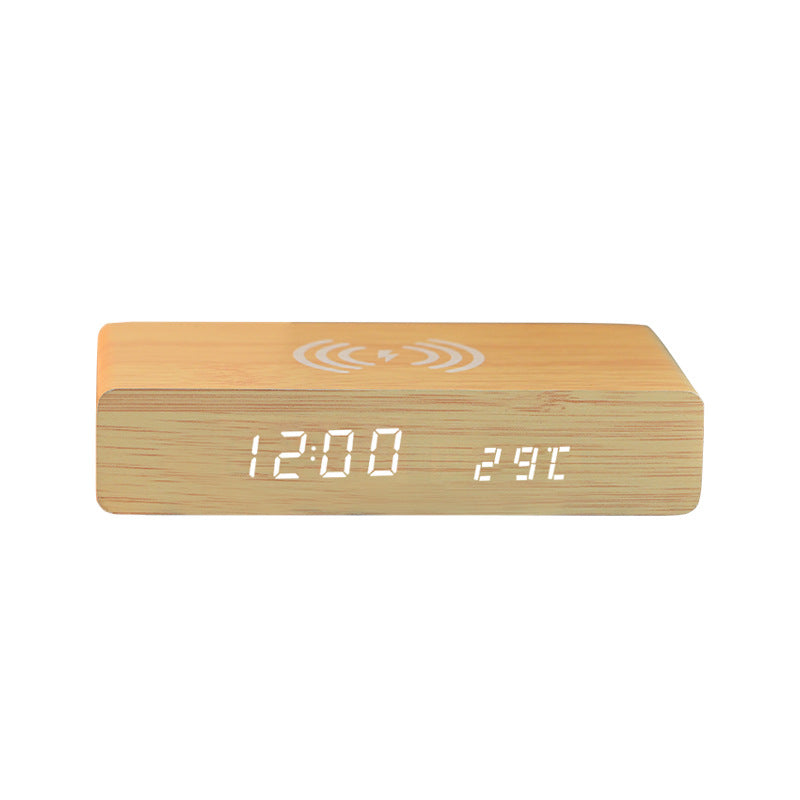 【客製化】10W超薄無線充木質時鐘 | 禮品、贈品專業客製禮贈品顧問