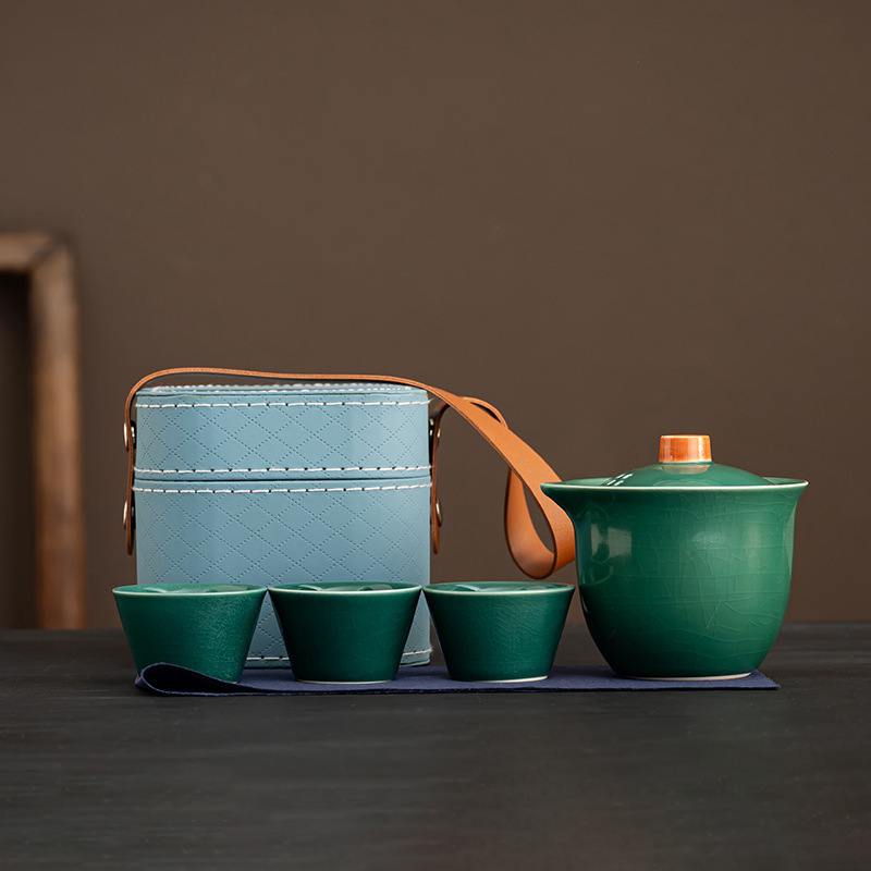 【客製化】汝窯旅行茶具組 | 禮品、贈品專業客製禮贈品顧問