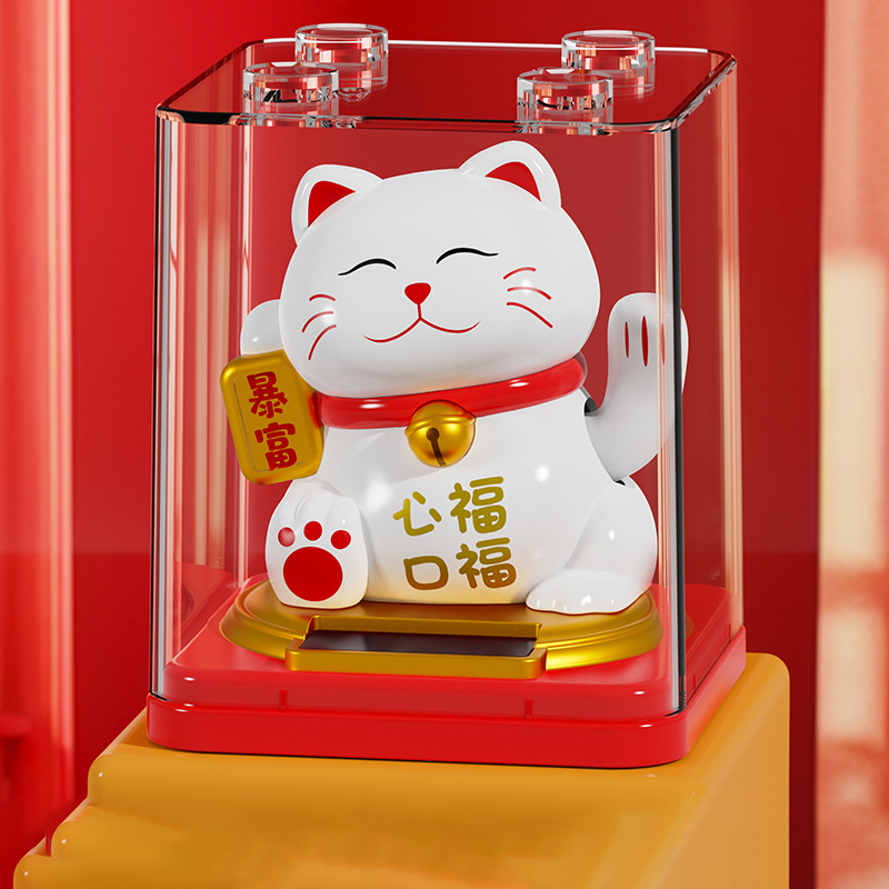 【客製化】招財貓自動搖手擺件 | 禮品、贈品專業客製禮贈品顧問