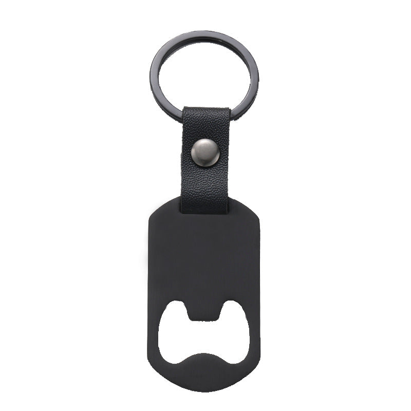 【客製化】不鏽鋼開瓶器皮扣鑰匙圈 | 禮品、贈品專業客製禮贈品顧問