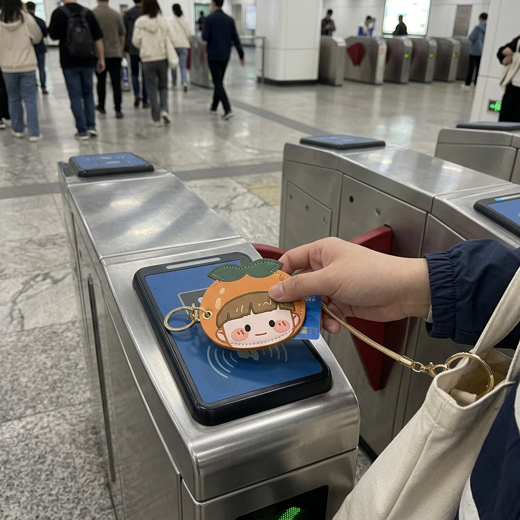 造型卡套，可客製印製企業 LOGO 的卡套贈品，可愛造型外殼裝著悠遊卡、掛在書包上通勤刷卡使用｜以泰禮品