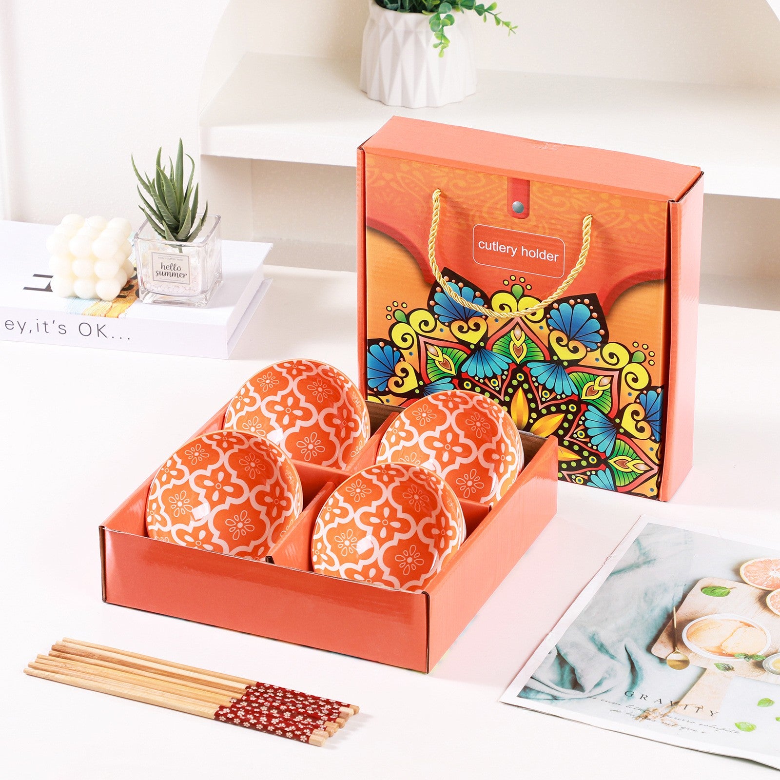 【客製化】日系雪花碗套裝組 | 禮品、贈品專業客製禮贈品顧問