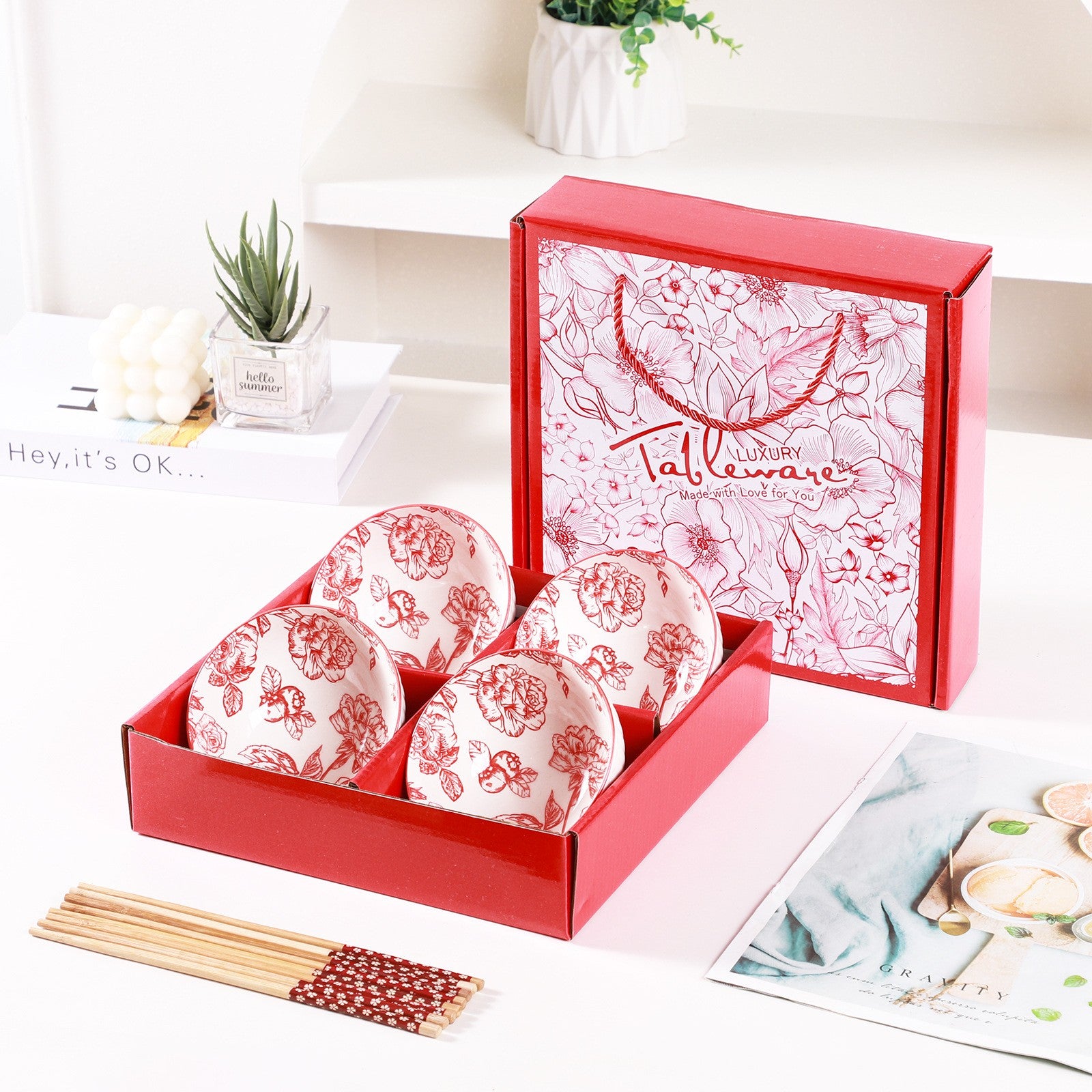 【客製化】日系雪花碗套裝組 | 禮品、贈品專業客製禮贈品顧問