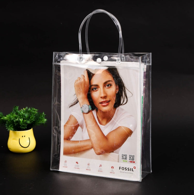 【客製化】PVC透明廣告手提袋購物袋(直立款) | 禮品、贈品專業客製禮贈品顧問 | 禮品、贈品專屬客製禮贈品專家